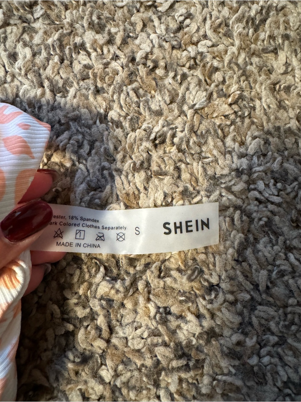 SHEIN Peach Leopard Print Two-Piece Bikini - Picture 2 of 2